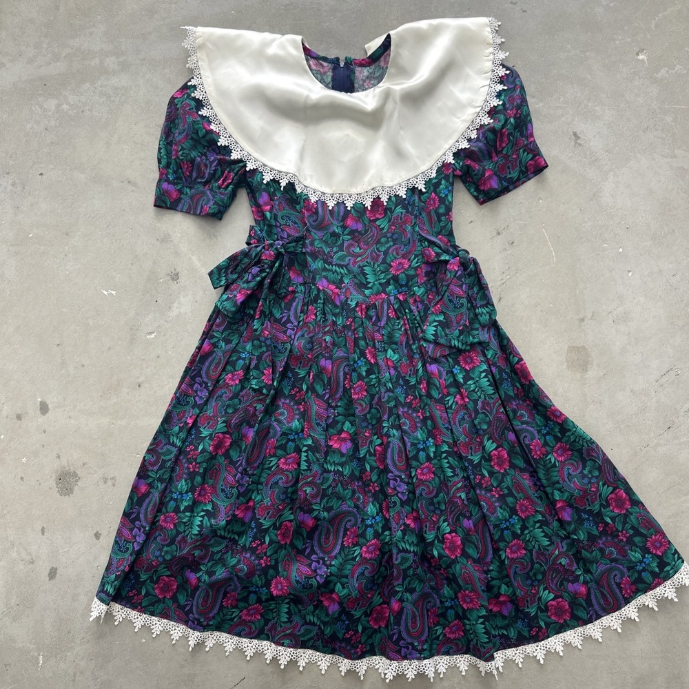 RESELLER BUNDLE! Vintage Big Kids Girls Dresses! 50s-80s! 14 Dresses Sz 6-12 - Picture 4 of 15